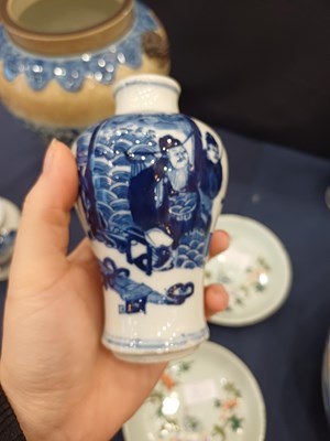 Lot 16 - A Pair of Chinese Porcelain Baluster Vases,...