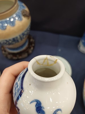 Lot 16 - A Pair of Chinese Porcelain Baluster Vases,...