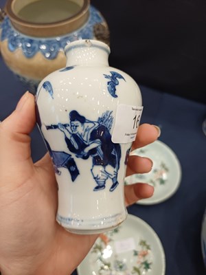 Lot 16 - A Pair of Chinese Porcelain Baluster Vases,...