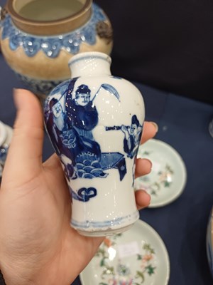 Lot 16 - A Pair of Chinese Porcelain Baluster Vases,...