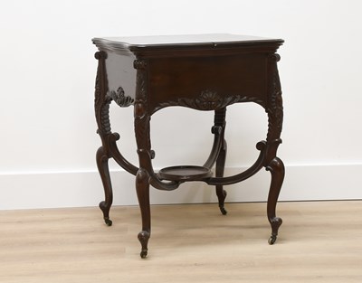 Lot 581 - A Carved Mahogany Drinks' Table, by J Bagshaw...