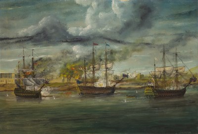 Lot 1072 - J R Chilvers (20th Century) Seascape with...