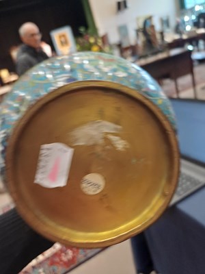 Lot 80 - A Chinese Cloisonne Enamel Bottle Vase, in...