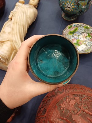 Lot 81 - A Chinese Cloisonne Bottle Vase, late Qing...