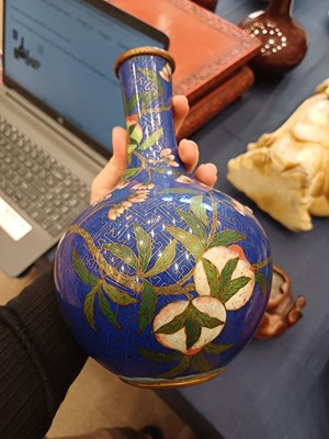 Lot 81 - A Chinese Cloisonne Bottle Vase, late Qing...