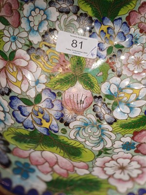 Lot 81 - A Chinese Cloisonne Bottle Vase, late Qing...