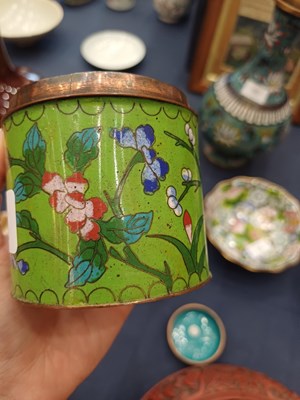 Lot 81 - A Chinese Cloisonne Bottle Vase, late Qing...