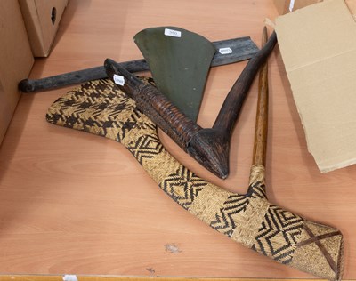Lot 350 - A Papua New Guinea Ceremonial Axe, with green...