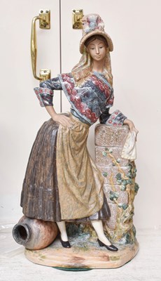 Lot 327 - A Large Lladro Figure "Country Lady",...