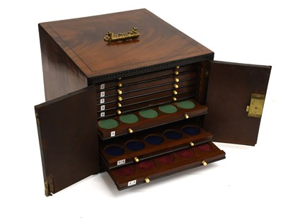 Lot 498 - A 19th Century Coin Collectors' Cabinet,...