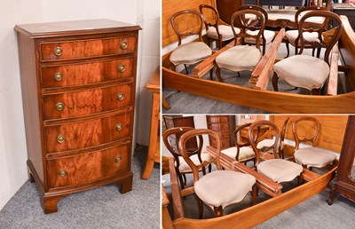 Lot 1156 - A Set of Six Victorian Mahogany Balloon Back...