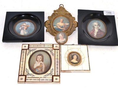 Lot 149 - Six miscellaneous miniatures