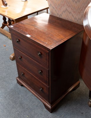Lot 1246 - A 19th Century Three Height Mahogany Chest,...