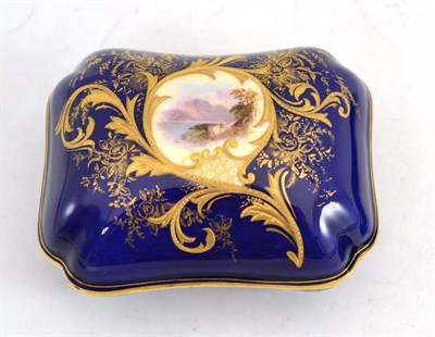 Lot 154 - A Coalport box and cover