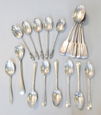 Lot 107 - A Collection of Victorian and Later Silver...