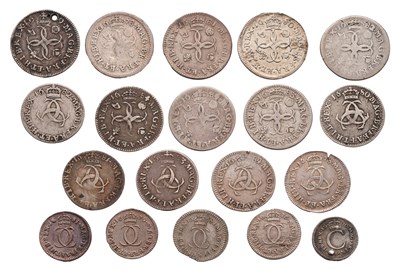 Lot 66 - Charles II, Maundy Oddments, 19 coins in total...