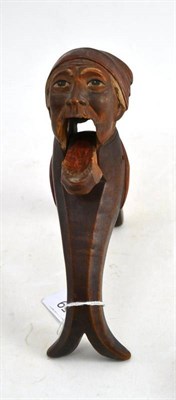 Lot 159 - Continental carved and stained wood nutcrackers, possibly North Italian/Austrian