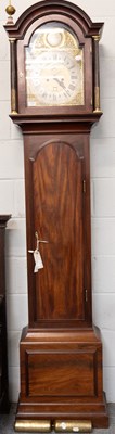 Lot 1229 - A Mahogany Eight-Day Longcase Clock, 12-inch...