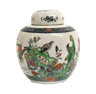 Lot 17 - A Chinese Porcelain Ginger Jar and a Cover,...