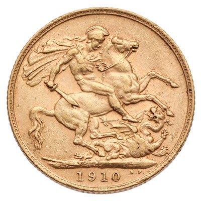 Lot 189 - Edward VII, Sovereign 1910; good very fine...