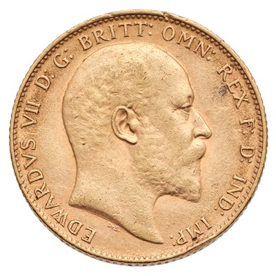 Lot 189 - Edward VII, Sovereign 1910; good very fine...