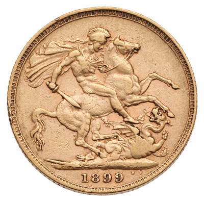 Lot 166 - Victoria, Sovereign 1899; good fine