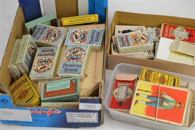 Lot 162 - A collection of cigarette cards and packets