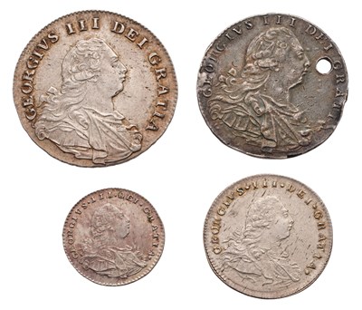 Lot 73 - George III, Maundy Set 1800, 4 coins...