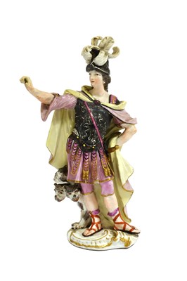 Lot 204 - A Meissen Porcelain Figure of Alexander the...