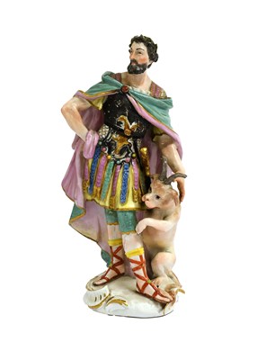 Lot 205 - A Meissen Porcelain Figure of Julius Caesar,...