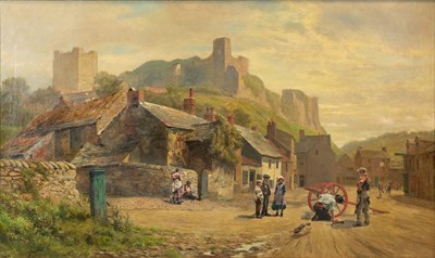 Lot Robert Gallon (1845-1925) Children watching a...