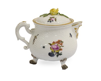 Lot 201 - A Meissen Porcelain Cream Pot and Cover, circa...