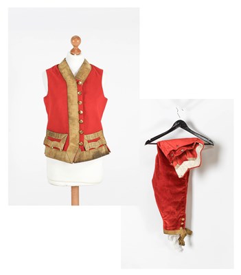 Lot Early 20th Century Footman's Livery Costume,...