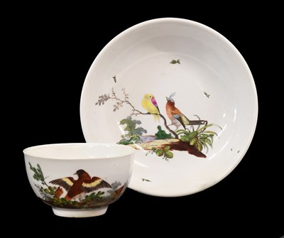 Lot 223 - An Ansbach Porcelain Teacup and Saucer, circa...