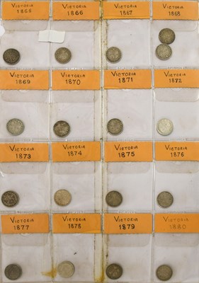 Lot 91 - An Extensive Collection of Silver Threepences,...