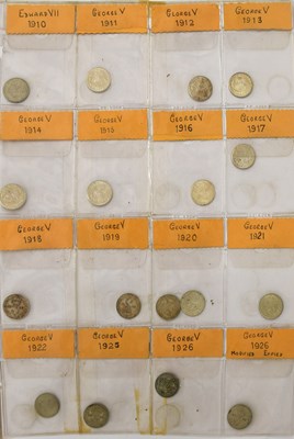 Lot 91 - An Extensive Collection of Silver Threepences,...