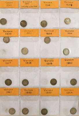 Lot 91 - An Extensive Collection of Silver Threepences,...
