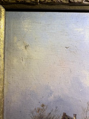 Lot 1077 - Andreas Schelfhout (1787-1870) Dutch Snowbound...