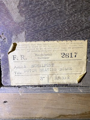 Lot 1077 - Andreas Schelfhout (1787-1870) Dutch Snowbound...