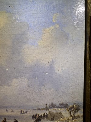 Lot 1077 - Andreas Schelfhout (1787-1870) Dutch Snowbound...