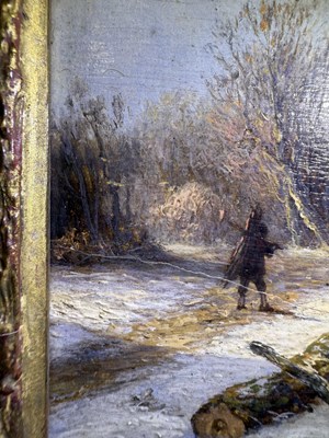 Lot 1077 - Andreas Schelfhout (1787-1870) Dutch Snowbound...