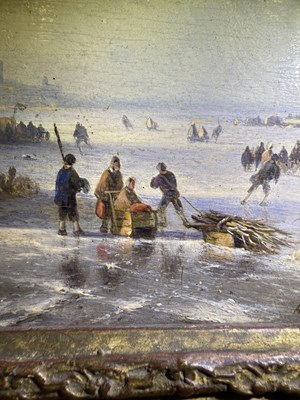 Lot 1077 - Andreas Schelfhout (1787-1870) Dutch Snowbound...