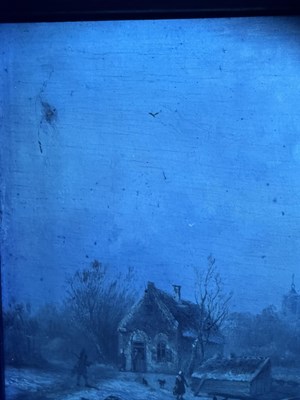 Lot 1077 - Andreas Schelfhout (1787-1870) Dutch Snowbound...