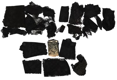 Lot 2061 - Late 19th/Early 20th Century Black Lace,...
