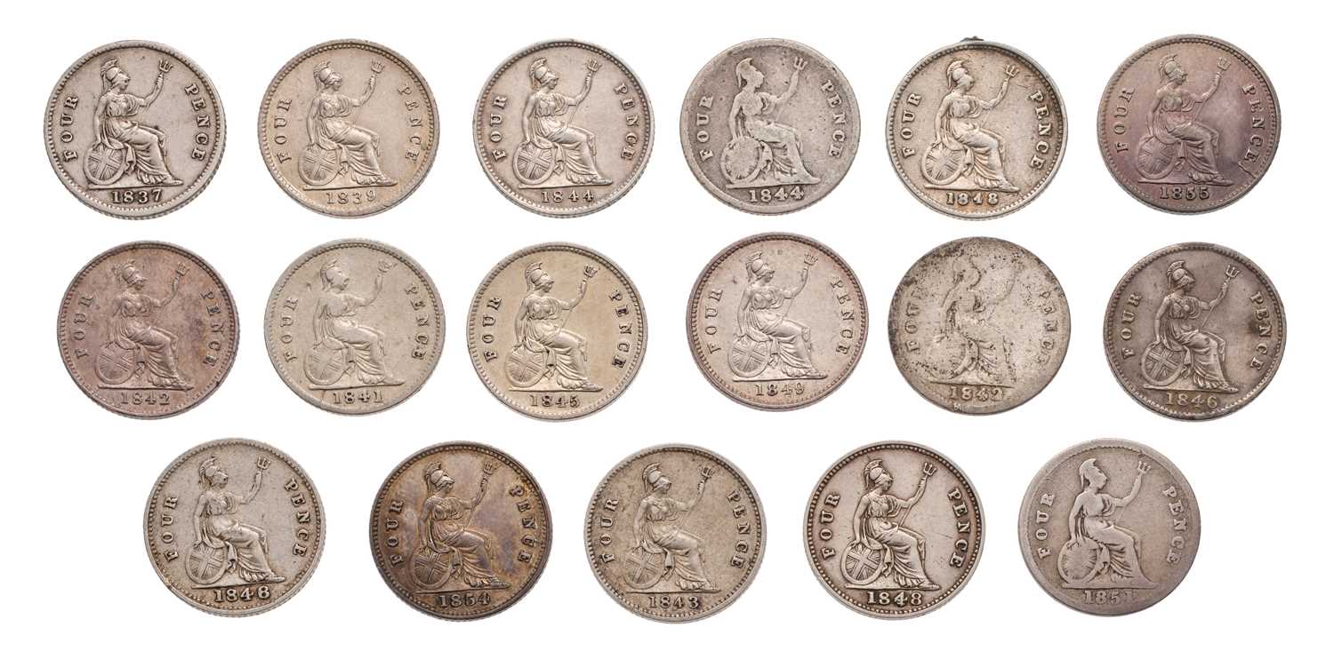 Lot 47 - Assorted 19th Century Groats, to include:...