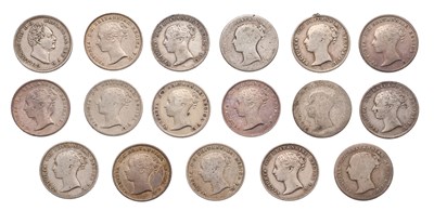 Lot 47 - Assorted 19th Century Groats, to include:...