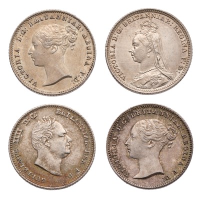 Lot 46 - Four High-Grade Groats, comprising William IV,...
