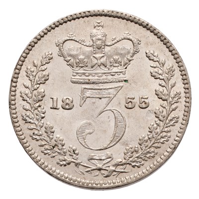 Lot 57 - Victoria, Threepence 1855, (Bull 3387, ESC...