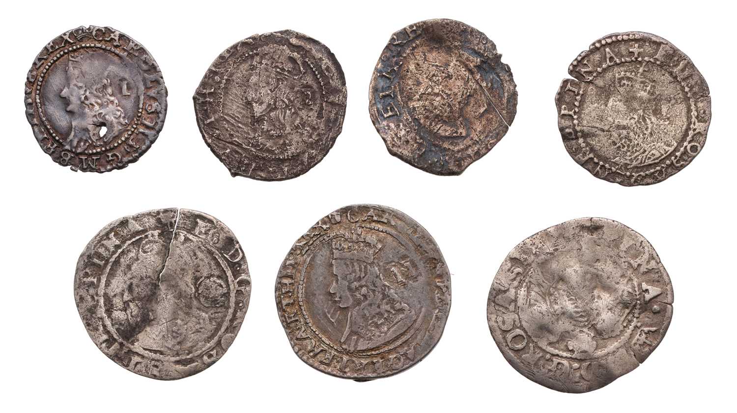 Lot 24 - Elizabeth I, 2x Threehalfpence, 1562 and 1574,...