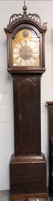 Lot 1227 - An Oak Eight-Day Longcase Clock, the 12-inch...